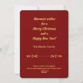 Kerstkaart met kerststal uit de vintage religieuze (Achterkant)