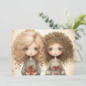 Kerstkaart met Kerstvreugde (Staand voorkant)