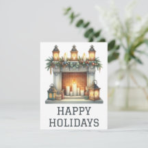 Kerstkaart met Kerstvuur