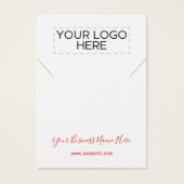 kerstkaart met Ketting-insettias Visitekaartje (Voorkant)