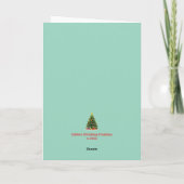 Kerstkaart met kikker feestdagen kaart (Achterkant)