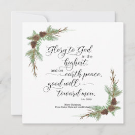 kerstkaart met KJV bijbelversie