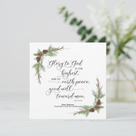 kerstkaart met KJV bijbelversie