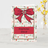 Kerstkaart met kleine elfen kaart (Gele Bloem)