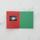 Kerstkaart met kleur feestdagen kaart (Binnen)