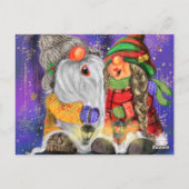 Kerstkaart met Koppel Kabouters Briefkaart (Achterkant)