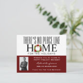 Kerstkaart met krans Rode kerstkaart Briefkaart (Staand voorkant)