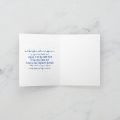 Kerstkaart met lam en ster bedankkaart (Binnen)