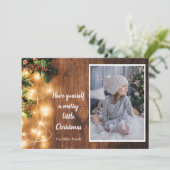 Kerstkaart met lampjes (Staand voorkant)