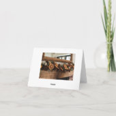 Kerstkaart met landelijke sfeer feestdagen kaart (Achterkant)