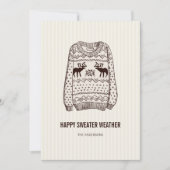 Kerstkaart met lelijke trui (Voorkant)