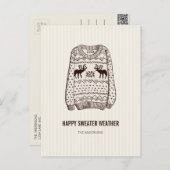 Kerstkaart met lelijke trui-weer kerst essentials feestdagenkaart (Voorkant / Achterkant)