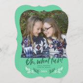 Kerstkaart met leuk groot foto (Voorkant / Achterkant)