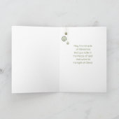 Kerstkaart met liedtekst van kersthymne kaart (Binnen)