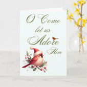Kerstkaart met liedtekst van kersthymne kaart (Gele Bloem)