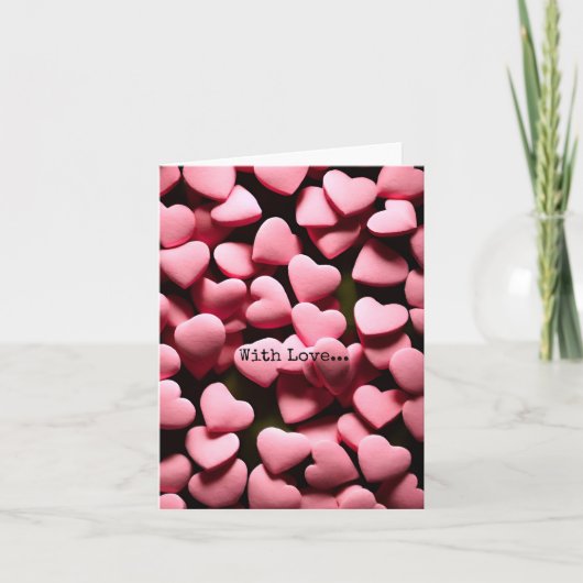 Kerstkaart met liefde feestdagen kaart (Voorkant)