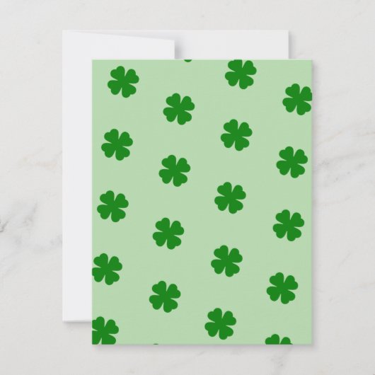 Kerstkaart met Lucky Clovers (Voorkant)