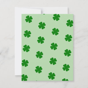 Kerstkaart met Lucky Clovers