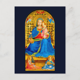 Kerstkaart met Madonna en Kind Briefkaart