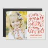 Kerstkaart met magneet (Voorkant / Achterkant)