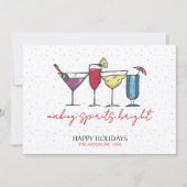 Kerstkaart met 'Making Spirits Bright Cocktail'-th (Voorkant)