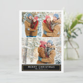 kerstkaart met meerdere foto's (Staand voorkant)