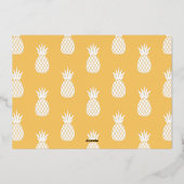 Kerstkaart met Mele Kalikimaka in Hawaiaanse folie Folie Feestdagenkaart (Achterkant)