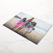 Kerstkaart met Mele Kalikimaka in Hawaiaanse folie Folie Feestdagenkaart (Gedraaid)