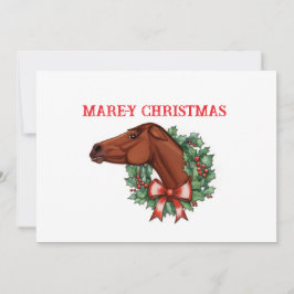 Kerstkaart met Merrie Aankondiging