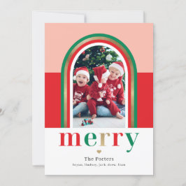 Kerstkaart met Merry Arch-foto