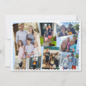 Kerstkaart met Merry & Bright Scallop-rand (Achterkant)