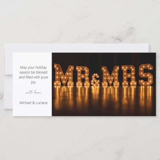 Kerstkaart met Merry Everything (Achterkant)