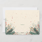 Kerstkaart met Merry Everything en Happy Always (Achterkant)