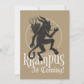 Kerstkaart met Merry Krampus (Voorkant)