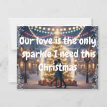 Kerstkaart met mijn liefde 