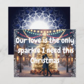 Kerstkaart met mijn liefde (Voorkant / Achterkant)