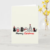 Kerstkaart met Mijne Katten Kaart (Gele Bloem)