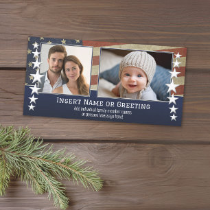 Kerstkaart met militair / patriottisch thema
