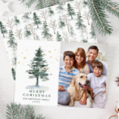 Kerstkaart met minimalistische kerstboom