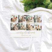 Kerstkaart met moderne fotocollage