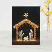 Kerstkaart met Nachtglans Kaart (Gele Bloem)