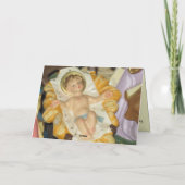kerstkaart met Natitivity Manger Scene Feestdagen Kaart (Achterkant)