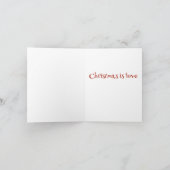 Kerstkaart met nijlpaard en kip feestdagen kaart (Binnen)