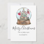 Kerstkaart met notenkraker balletdanser kaart (Voorkant)