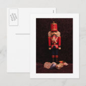 Kerstkaart met notenkraker feestdagenkaart (Voorkant / Achterkant)