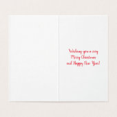 Kerstkaart met Notenkraker Kaart (Binnenkant ongevouwen)