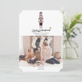 Kerstkaart met Notenkraker Kerstmis (Staand voorkant)