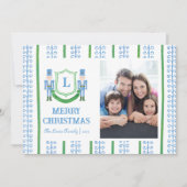 Kerstkaart met Notenkraker Monogram Kaart (Voorkant)