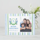 Kerstkaart met Notenkraker Monogram Kaart (Staand voorkant)