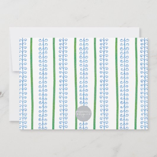 Kerstkaart met Notenkraker Monogram Kaart (Achterkant)